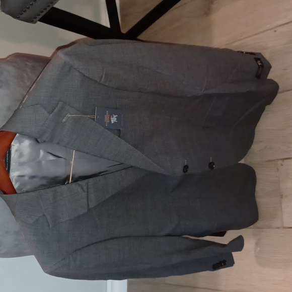 NWT HART SCHAFFNER MARX MENS $495 Gray Chicago Style Sport Coat Blazer SZ 40R